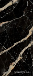 Керамогранит Gardenia Orchidea La Marmoteca Golden Carbon Lux 120x280 Черный 