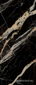 Керамогранит Gardenia Orchidea La Marmoteca Golden Carbon Lux 120x280 Черный 