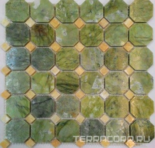 Мозаика Спектр-М Натуральный камень Мозаика из камня на сетке М20-217Р 30.5x30.5 Комбинированный 