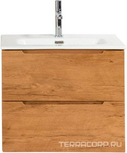 База под раковину подвесная с 2 выдвиж ящиками, 71х39хh51,5см, (без раковины), (цв.Rovere Nature),  ZZ BelBagno Etna 39 ETNA39-700/390-2C-SO-RN-P