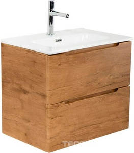 База под раковину подвесная с 2 выдвиж ящиками, 71х39хh51,5см, (без раковины), (цв.Rovere Nature),  ZZ BelBagno Etna 39 ETNA39-700/390-2C-SO-RN-P