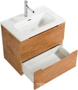 База под раковину подвесная с 2 выдвиж ящиками, 71х39хh51,5см, (без раковины), (цв.Rovere Nature),  ZZ BelBagno Etna 39 ETNA39-700/390-2C-SO-RN-P