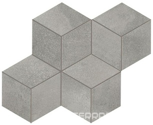 Керамогранит Atlas Concorde Italy Blaze  Aluminium Mosaico Esagono Matt 30x35 Серый 