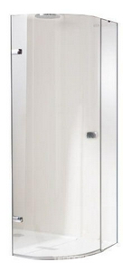 Дверь распашн. с 2 неподв.сегм. 100х100хh2000мм, R 500, петли слева, проф/хром, стекло 8/6mm, прозрачн.Anti-Plaque, Huppe Enjoy elegance 1/4 круга ZZ Huppe Huppe Enjoy Elegance 3T3402 092 322