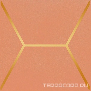 Керамическая плитка Kerama Marazzi Витраж Декор  оранжевый 15x15 Оранжевый 