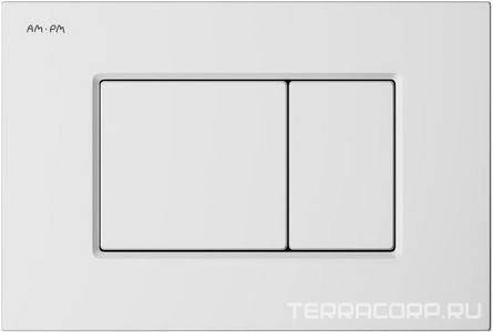 Клавиша для инсталляции PRO C L AM.PM I070201 механическое управление,цв. белый глянцевый, ZZ AMPM Универсал I070201