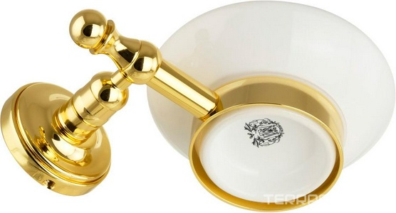 Мыльница настенная, (цв.золото),  ZZ Migliore Mirella 17308