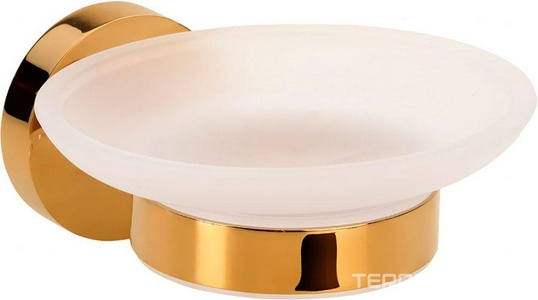 Мыльница настенная, (стекло мат./ золото глянц.),  ZZ Bemeta Brilo 161108042