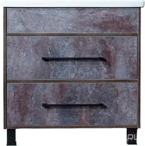 Тумба подвесная Бриклаер  80, БЕЗ раковины "Фостер"-70, цвет цемент ZZ Бриклаер Чили 4627125415234 / к.т.441231