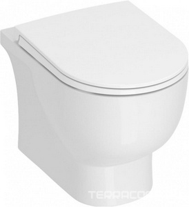 Подвесной безободковый унитаз BUONGIORNO PRO , БЕЗ крышки-сиденья (BG.Pro.seat.01\WHT), крепеж в комплекте, белый Kerama Marazzi Buongiorno BG.Pro.wc.02