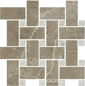Керамогранит Kerama Marazzi Серенада Декор  мозаичный бежевый тёмный лаппатированный 32x32 Комбинированный 