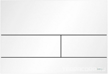 Панель смыва с двумя клавишами, для застенного модуля д/унит., д/горизонт/вертик. установки, (металл цв. белый матовый), TECEsquare ZZ Tece TECEnow 9240834