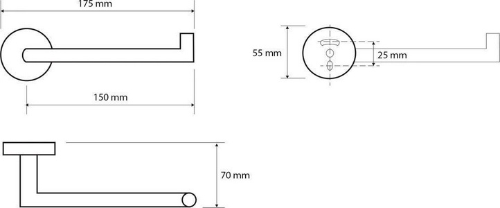 Держатель для т/б, Левый, (цв.белый матовый),  ZZ Bemeta White 104212034L