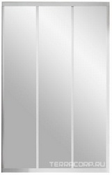 Душевая дверь в нишу ASDP3-1112 x 2050, стекло - Грейп, профиль - белый, с устаноным комплектом ZZ