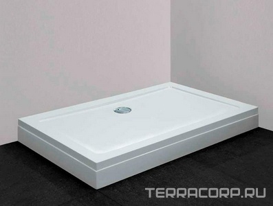 Экран для прямоугольного душевого поддона 1400х900хh95мм, акрил цв.белый, Cezares ZZ Cezares Универсал TRAY-M-AH-140/90-SCR