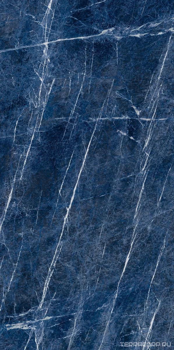 Керамогранит Ariostea Ultra Marmi Sodalite Blu Lucidato (Shiny) Block B 6 mm 150x300 Голубой, фото 4