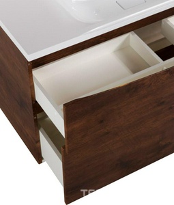 База под раковину подвесная с двумя выкатными ящиками, 1200х450х500мм, (цв.Rovere Moro),  ZZ BelBagno Marino MARINO-H60-1200-2C-SO-RW-P