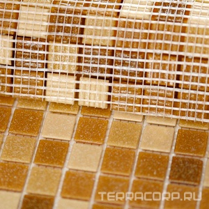 Мозаика Bonaparte Мозаика стеклянная Aqua 300 (на бумаге) (20x20x4)  32,7x32,7 Комбинированный 