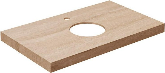 Cтолешница из плитки для мебели CANALETTO, 80x48 "Риальто бежевый", (песочный натуральный) ZZ