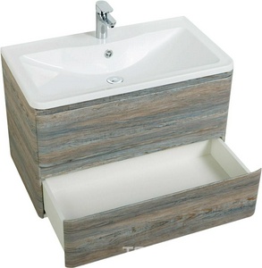 База под раковину подвесная с двумя выкатными ящиками, 800х455хh570мм, без раковины, (цв.Pino Scania),  ZZ BelBagno Albano ALBANO-800-2C-SO-PS