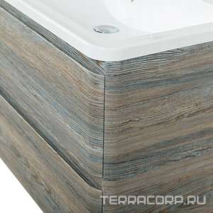 База под раковину подвесная с двумя выкатными ящиками, 800х455хh570мм, без раковины, (цв.Pino Scania),  ZZ BelBagno Albano ALBANO-800-2C-SO-PS