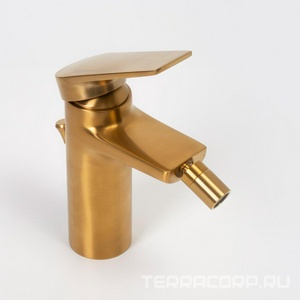 Смеситель для биде Wasserkraft  5506, донный клапан в компл.,  матовое золото, ZZ Wasserkraft Aisch 5506