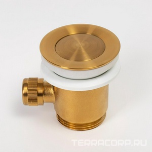 Смеситель для биде Wasserkraft  5506, донный клапан в компл.,  матовое золото, ZZ Wasserkraft Aisch 5506