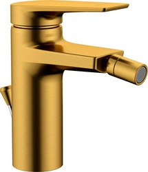 Смеситель для биде Wasserkraft Aisch 5506, донный клапан в компл., матовое золото, ZZ