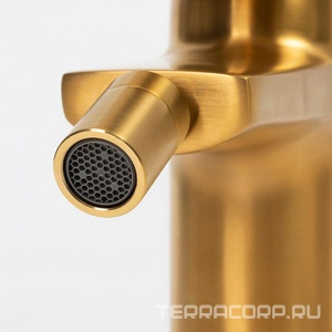 Смеситель для биде Wasserkraft  5506, донный клапан в компл.,  матовое золото, ZZ Wasserkraft Aisch 5506