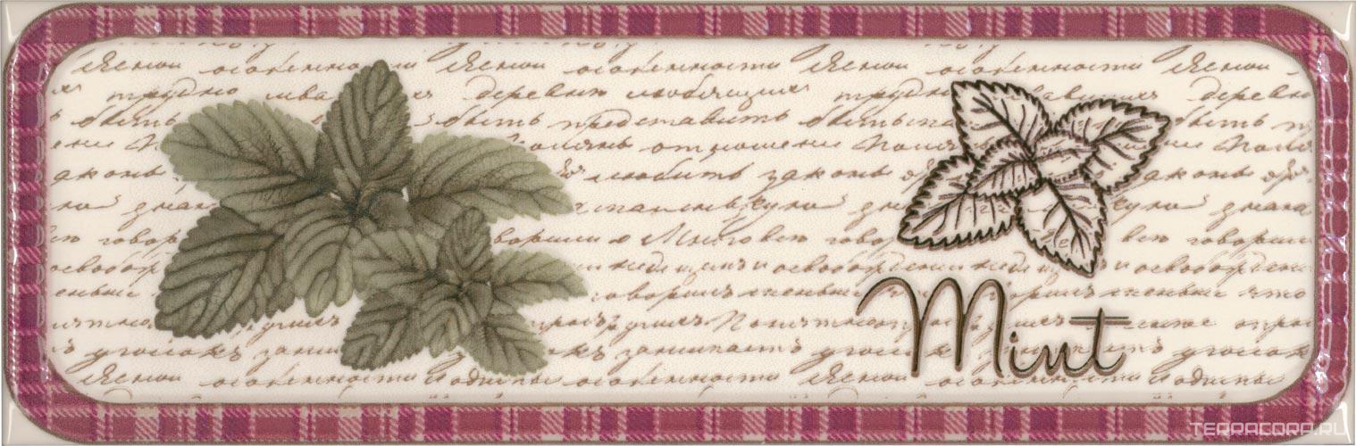 Керамическая плитка Absolut Keramika Monocolor 10x30 Decor Clasical Herbs Mint KL 10x30 Комбинированный, фото 3