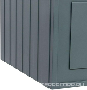 Тумба под раковину, с 1 выкатным ящиком, 776x469хh350мм, без раковины/столешницы, БЕЗ РУЧКИ, (цв.серый матовый),  ZZ La Fenice Cubo FNC-01-CUB-G-80