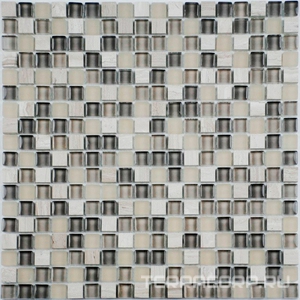 Мозаика Спектр-М Микс стекло Мозаика из стекла на сетке SK10-190 30x30 Комбинированный 