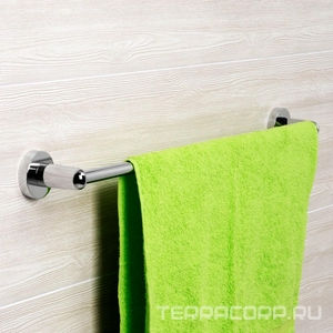 Полотенцедержатель одинарный, 66,7x5,5 см,  хром, ZZ Wasserkraft Rhein K-6230