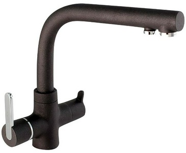 Смеситель для кухни, с встроенным фильтром для питьевой воды, (цв.черный),  ZZ Paini Arena 92446433VE7B90DALMKM