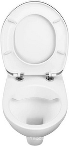 Подвесной унитаз безободковый, сиденье дюропласт с микролифтом, цв. белый Monterey Eco Plus 7855N003-7147