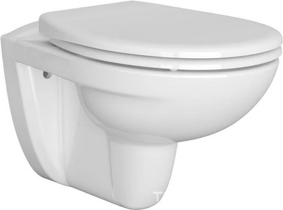 Подвесной унитаз безободковый, сиденье дюропласт с микролифтом, цв. белый Monterey Eco Plus 7855N003-7147