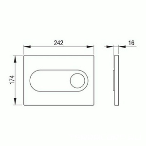 Комплект для установки подвесного унитаза, (застенный модуль, крепёж, панель 2-го смыва пластик Onyx, цв.БЕЛЫЙ), Pestan  ZZ Pestan Fluenta SET40006356OW
