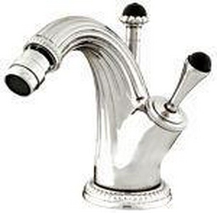 Смеситель для биде на 1 отв. с д/к, (цв.хром/ручки black Swarovski cristal),  ZZ Mestre Artica 033223.N00.50