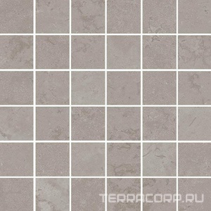 Керамогранит Kerama Marazzi Лаймстоун Декор Про  серый матовый мозаичный 30х30 Серый 