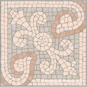 Керамогранит Kerama Marazzi Лаймстоун Декор Про  матовый обрезной 9,6х9,6 Бежевый 