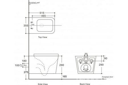 Унитаз подвесной безободковый, сидение с микролифтом в компл Rimless Tavr 2.0 W LX-1907, белый, ZZ Aquanet tavr 00243545