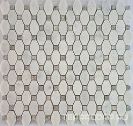 Мозаика из камня на сетке М20-352-Р ZZ 30.5x34.2