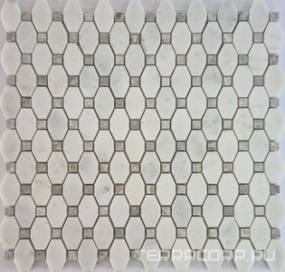 Мозаика Спектр-М Натуральный камень Мозаика из камня на сетке М20-352-Р 30.5x34.2 Комбинированный 