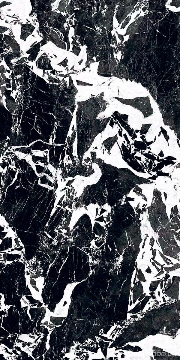 Керамогранит Florim B&W Marble Fragment High-glossy 60x120 Черный, фото 3