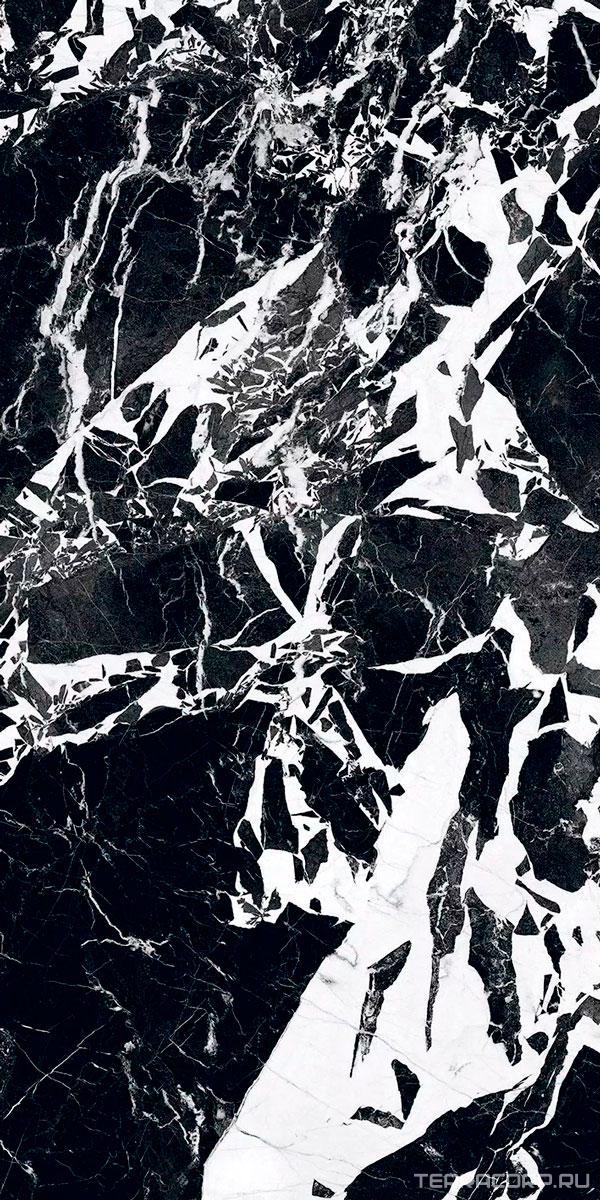 Керамогранит Florim B&W Marble Fragment High-glossy 60x120 Черный, фото 6