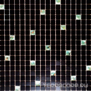 Мозаика Мастера Керамики Metall Мозаика LP03C  (чип 15x15) 30х30 Черный 