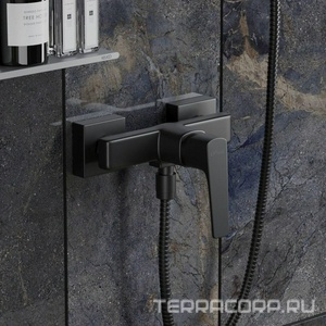 Смеситель для душа без аксессуаров, цвет черный  ZZ Paini Bari RTYO511