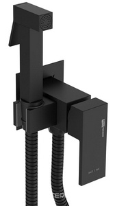 Встраиваемый смесител ь для душа с гигиенической лейкой, чёрный ZZ Wasserkraft elbe A71638