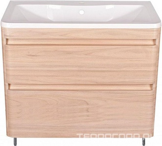 Тумба напольная для комплекта мебели  90 Люкс Plus,БЕЗ РАКОВИНЫ арт СС-00002204, цв.ясень перламутр, ZZ Style Line Атлантика СС-00002218