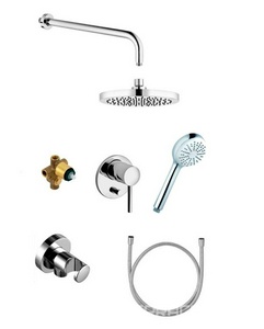 SET KLUDI  7в1 набор встройка (416590576; 88011; 6653405-00; 6442505-00; 6556005-00; 6450005-00; 6107105-00) , цв. хром, ZZ Kludi Ameo 416720575